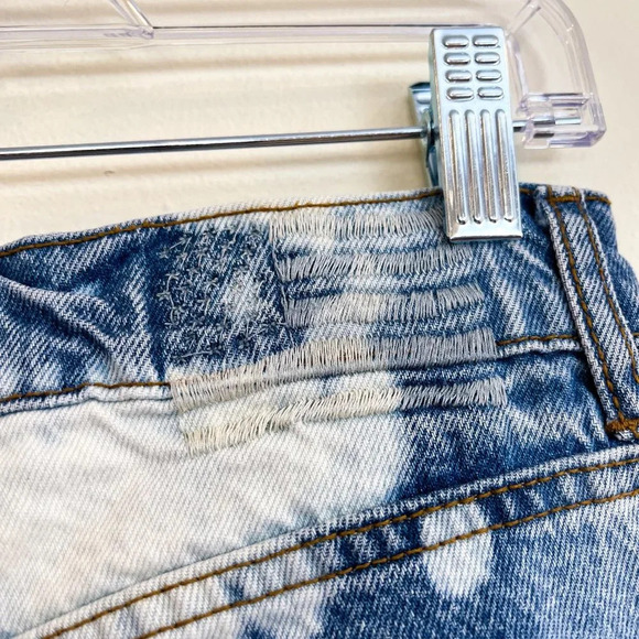 REVICE Ex Boyfriend Bleach Dyed High Waist Denim Jeans in Bright Lights 29 NWT - Picture 9 of 9